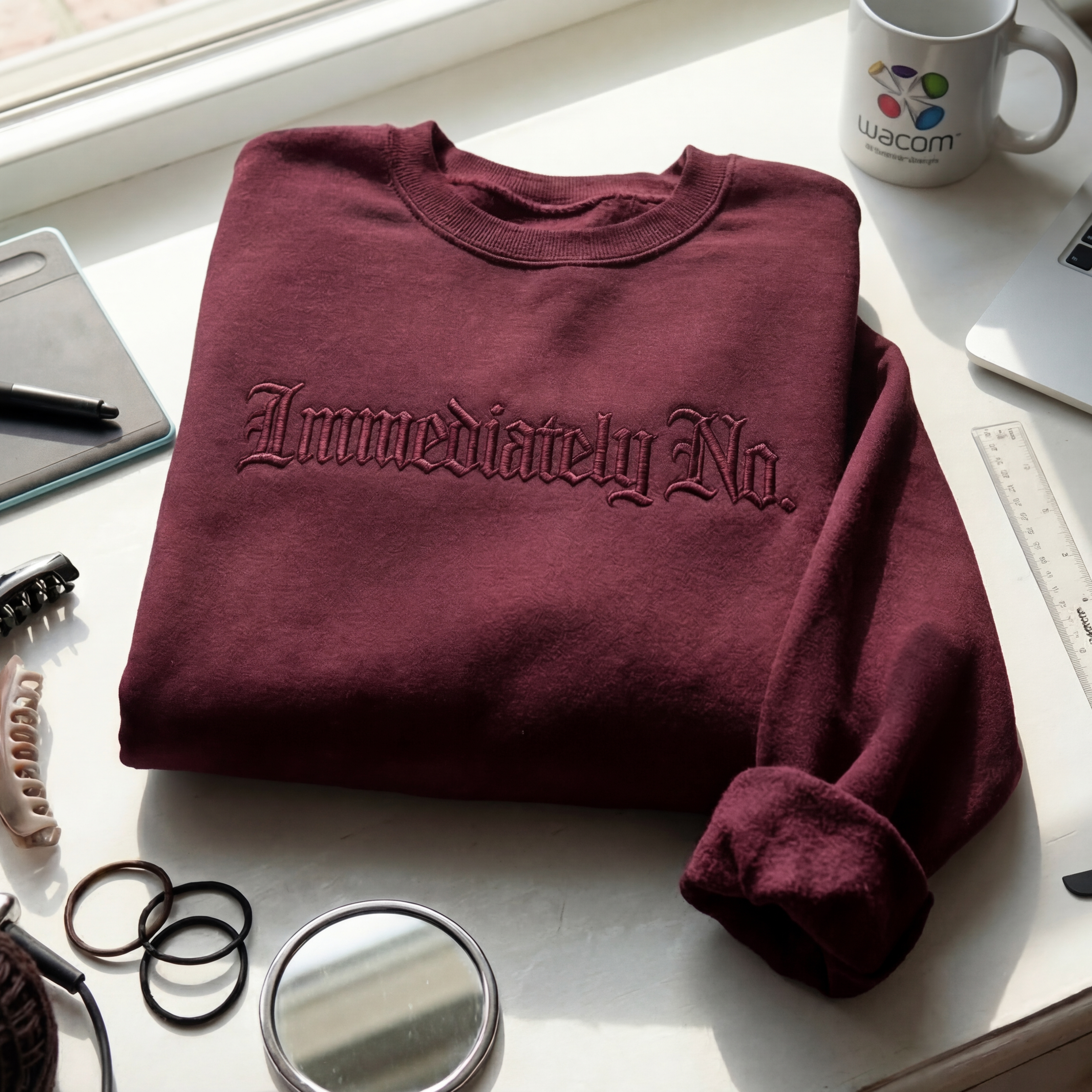 Immediately No. Gothic Embroidered Shirt