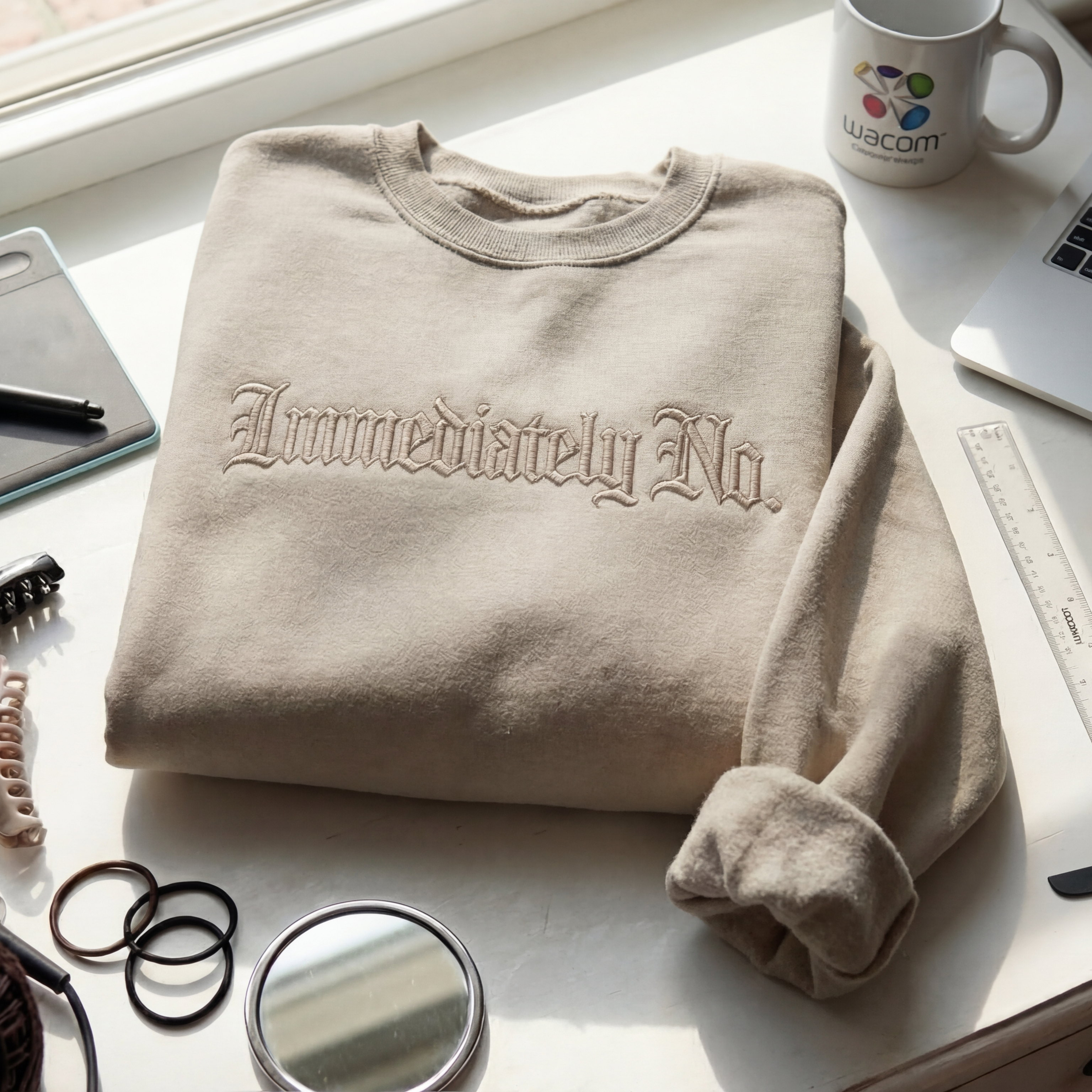 Immediately No. Gothic Embroidered Shirt
