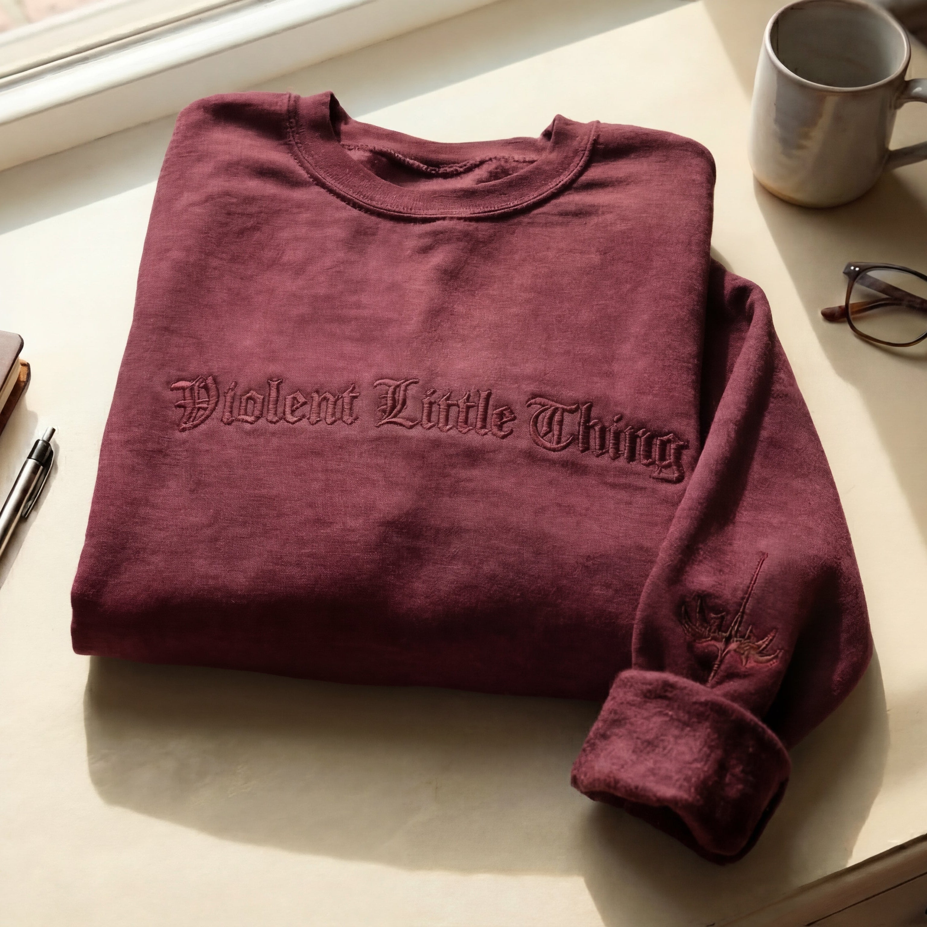 Violent Little Thing Dragon Embroidered Shirt