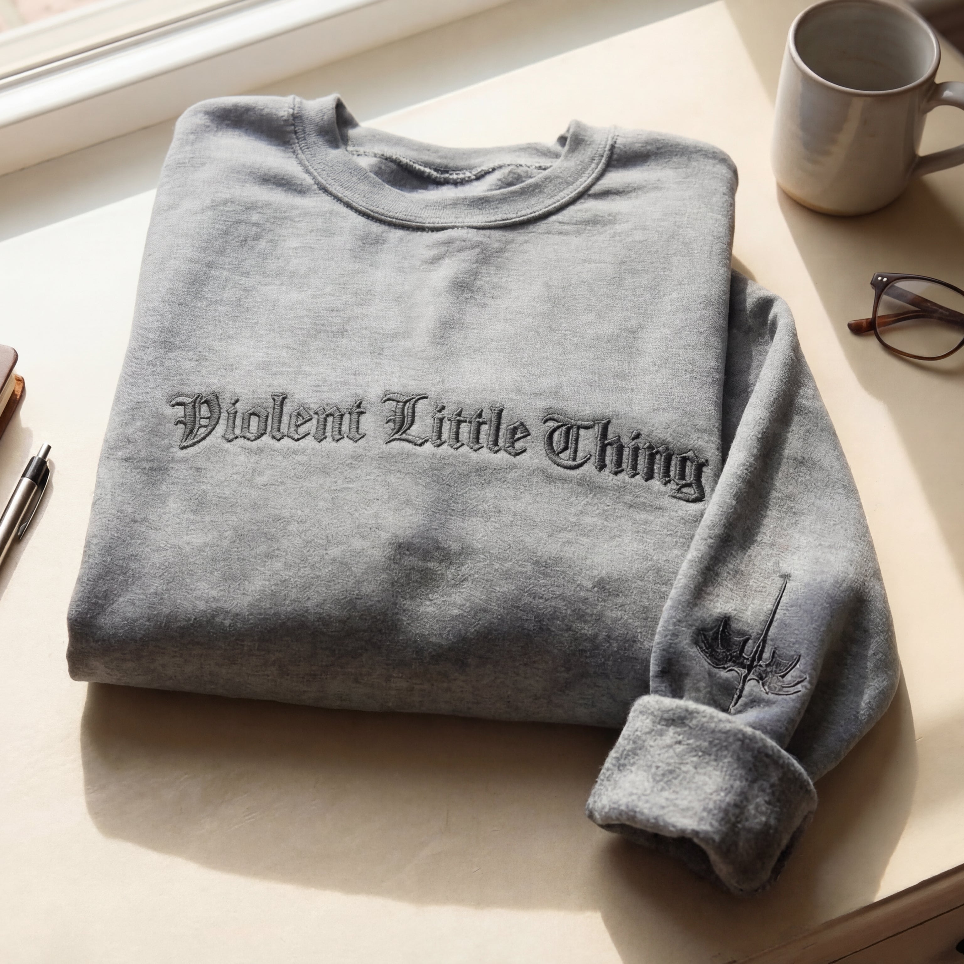 Violent Little Thing Dragon Embroidered Shirt