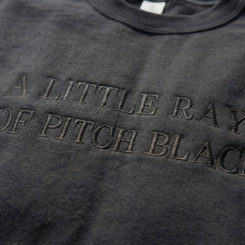 A Little Ray Of Pitch Black Embroidered Shirt