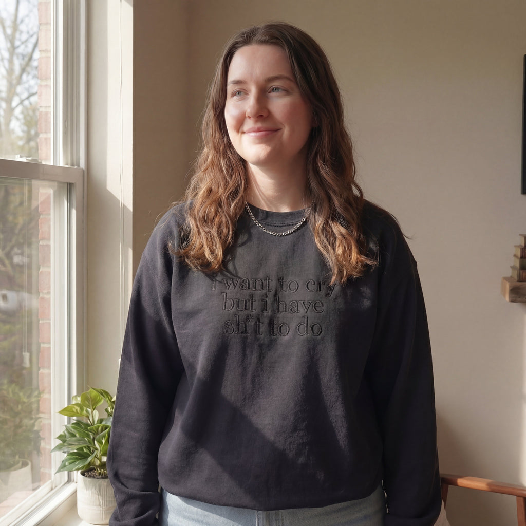 My Bestie And I Talk Shit About You Embroidered Shirt