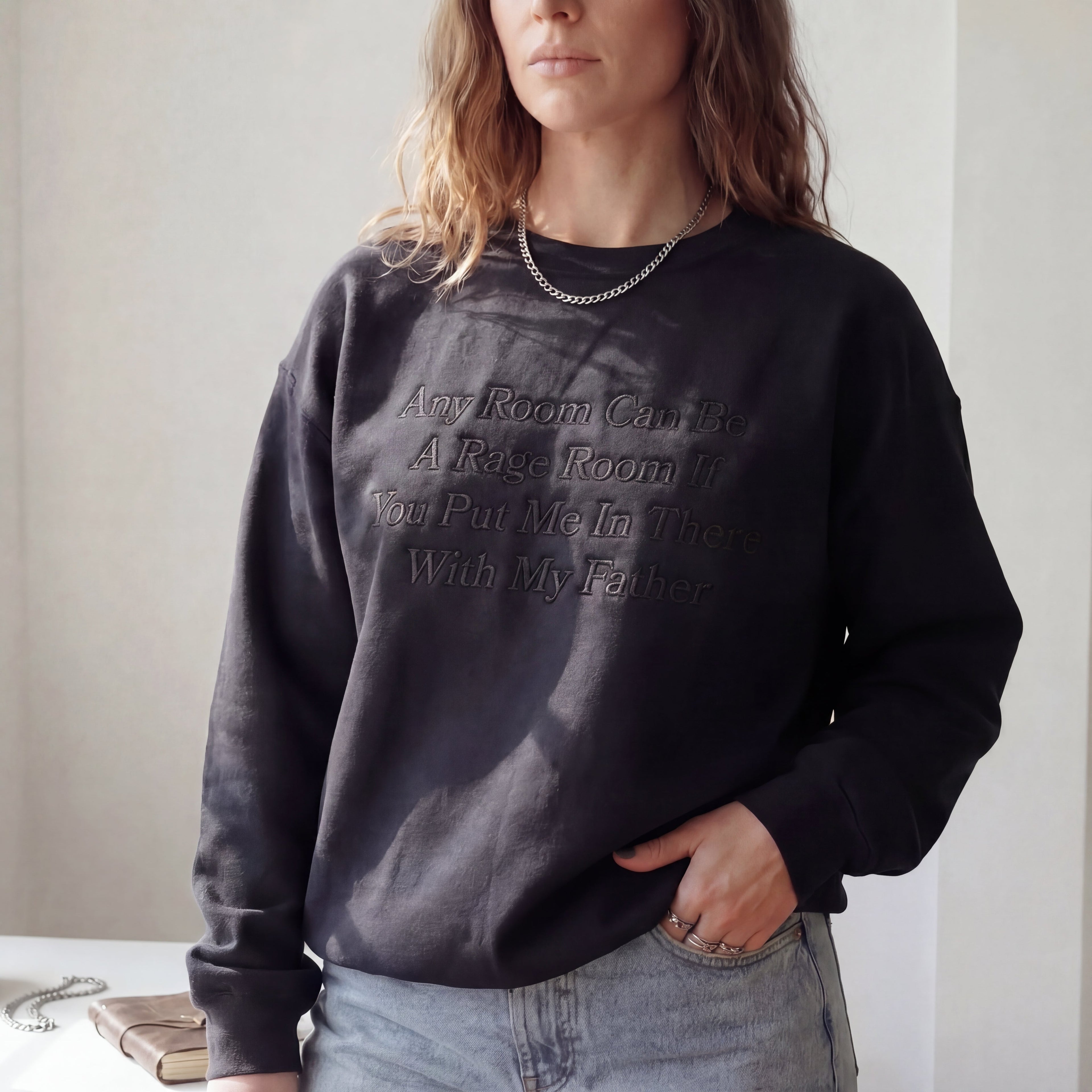 Any Room Can Be A Rage Room With My Father Embroidered Shirt