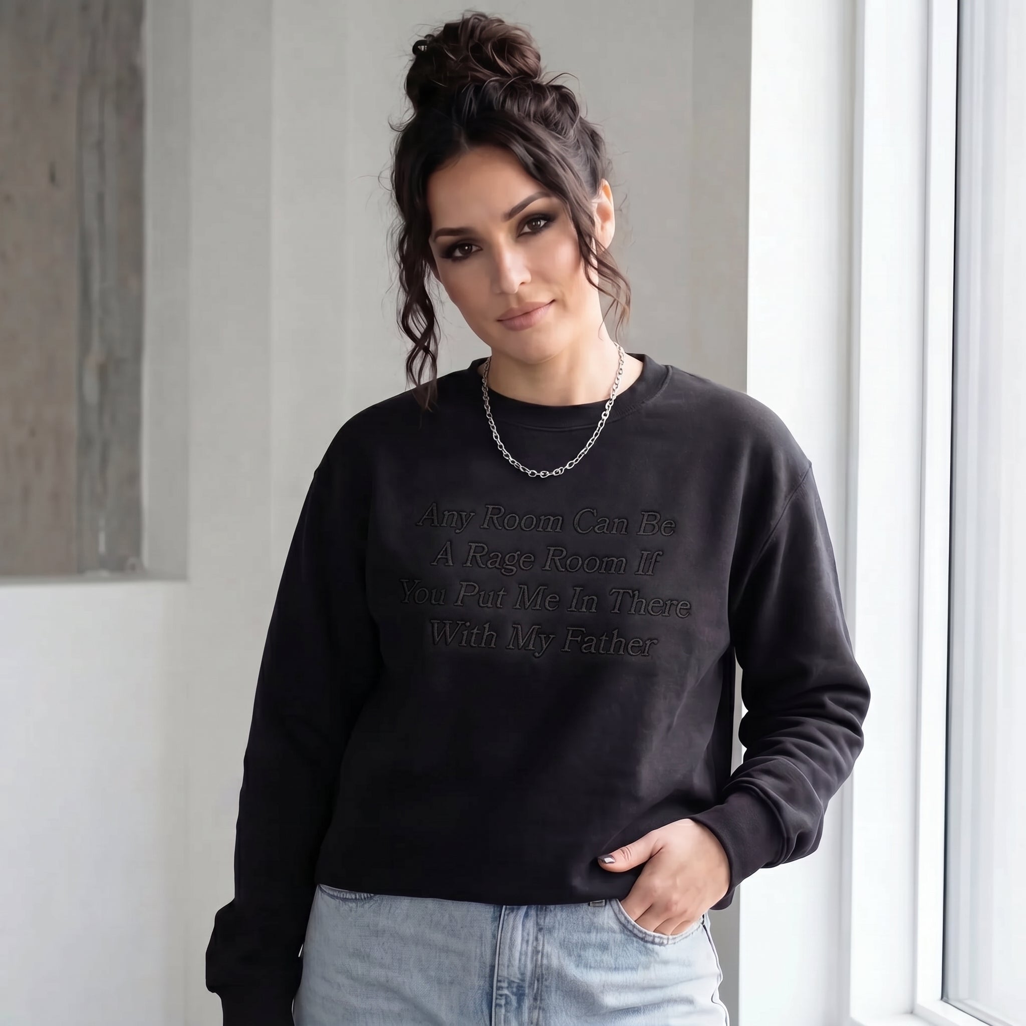 Any Room Can Be A Rage Room With My Father Embroidered Shirt